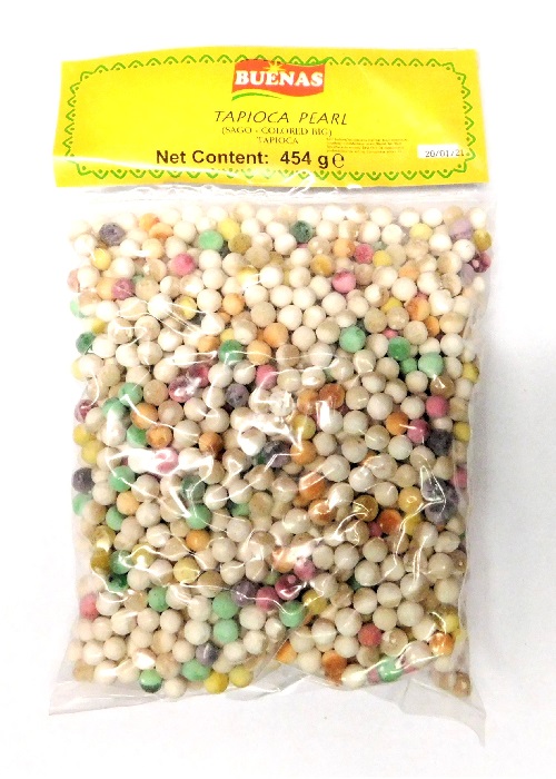 Perle di tapioca large colorate (Sago) Buenas 454 g.